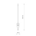 Lampa wisząca DROPS WOOD E czarny