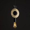 Lampa wisząca DROPS WOOD F złoty