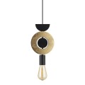 Lampa wisząca DROPS WOOD F złoty