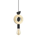 Lampa wisząca DROPS WOOD F złoty