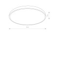 Plafon AGNES ROUND LED PRO IP44 4000K biały