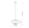 Lampa wisząca nowoczesna PUMPKIN M szary