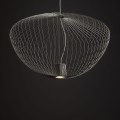 Lampa wisząca nowoczesna PUMPKIN L szary 