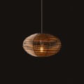 Lampa wisząca RATTAN S naturalne drewno