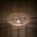 Lampa wisząca RATTAN M naturalne drewno