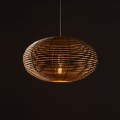 Lampa wisząca RATTAN M naturalne drewno
