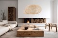 Lampa wisząca RATTAN M naturalne drewno