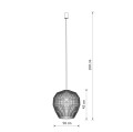 ELIZABETH SABIA LAMPA WISZĄCA 6XE27