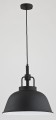 Lampa wisząca 1-punktowa ALCANTARA LOFT czarny/chrom