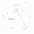 ALTEA WHITE LAMPA SUFITOWA 1 + ŻARÓWKA