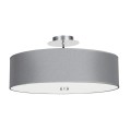 Lampa sufitowa abażur VIVIANE szary 