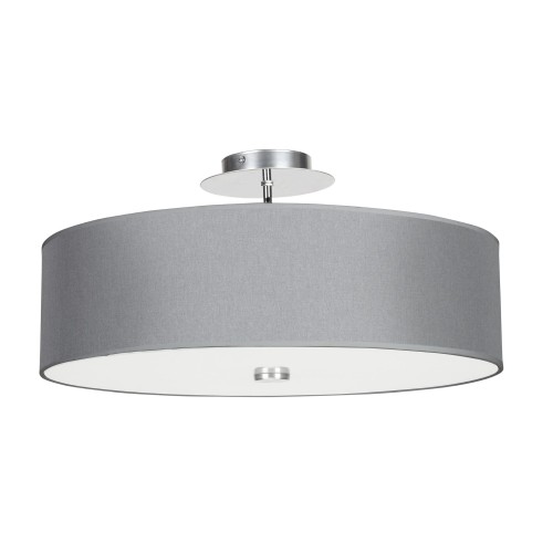 Lampa sufitowa abażur VIVIANE szary 