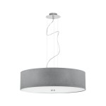 Lampa wisząca abażur VIVIANE szary