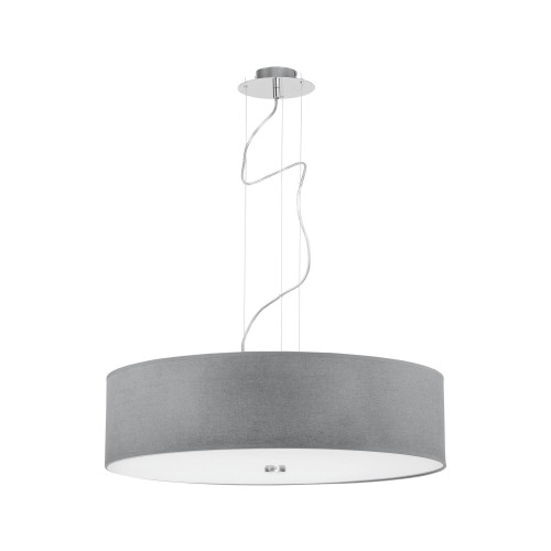 Lampa wisząca abażur VIVIANE szary