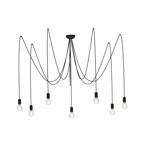 Lampa wisząca SPIDER VII czarny