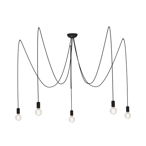 Lampa wisząca SPIDER V czarny
