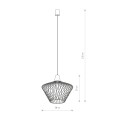 Lampa wisząca WAVE S czarny