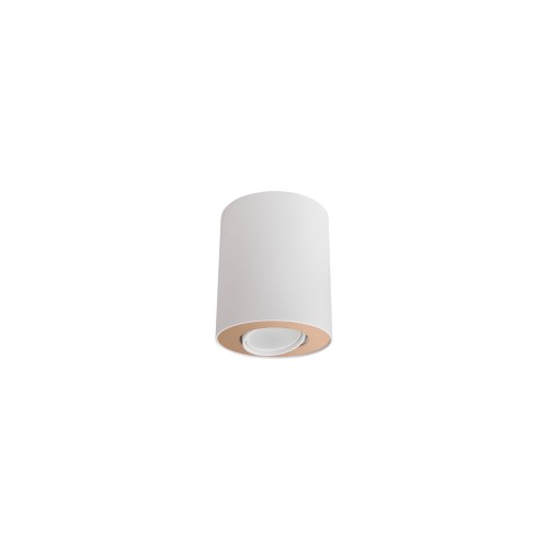 Lampa punktowa natynkowa SET biały/złoty