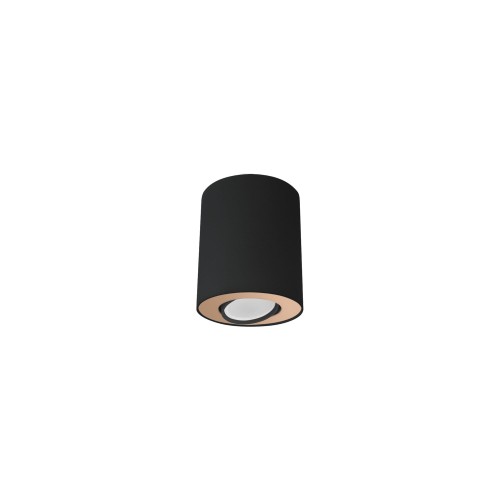 Lampa punktowa natynkowa SET czarny/złoty