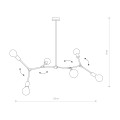 Lampa sufitowa TWIG VI czarny