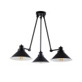 Lampa sufitowa TECHNO III czarny