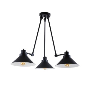 Lampa sufitowa TECHNO III czarny