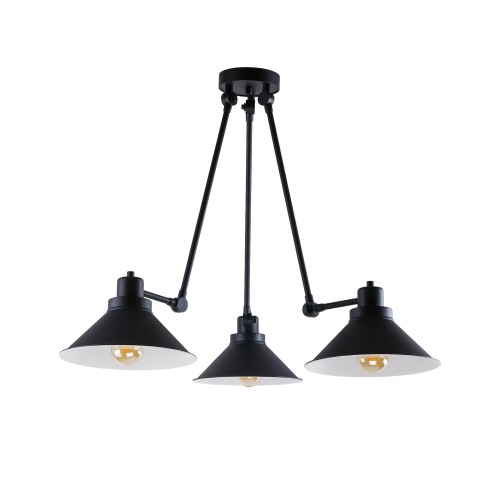 Lampa sufitowa TECHNO III czarny
