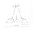 Lampa sufitowa TECHNO III czarny