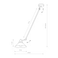 Lampa sufitowa TECHNO I czarny