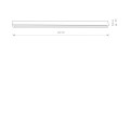 Lampa sufitowa liniowa STRAIGHT CEILING LED L 3000K biały