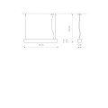 Lampa wisząca liniowa SOFT LED 90X6 biały
