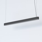 Lampa wisząca liniowa SOFT LED 120X6 grafitowy
