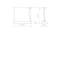 Lampa wisząca SOFT LED 90X20 biały
