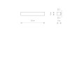 Kinkiet minimalistyczny SOFT WALL LED 60X6 grafitowy