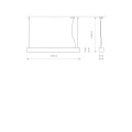 Lampa wisząca liniowa SOFT LED 120X6 biały