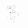 Lampa punktowa podtynkowa SOLTA czarny