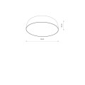 Lampa sufitowa/plafon 7-punktowy SATELLITE M szary