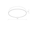 Lampa sufitowa/plafon 10-punktowy SATELLITE L biały