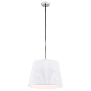 Lampa wisząca z białym plisowanym abażurem ASTI 3851 ARGON
