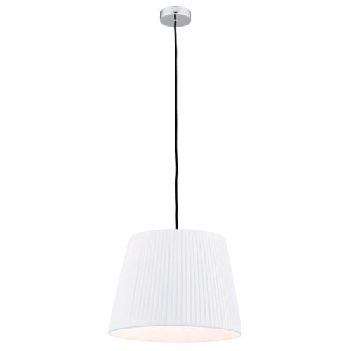 Lampa wisząca z białym plisowanym abażurem ASTI 3851 ARGON