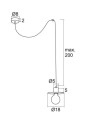 Lampa WISZĄCA PAJĄK CORSO 3835 ARGON