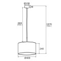 Lampa wisząca KARIN 4343 Argon