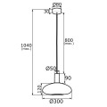 Lampa wisząca SAGUNTO GOLD 4358 Argon