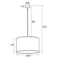 Lampa wisząca czarno złota METIS 4345 Argon