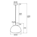Lampa wisząca TRINI GOLD 4316 Argon
