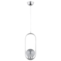 Lampa nowoczesna 1-punktowa KULA OVAL chrom
