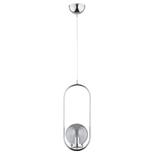 Lampa nowoczesna 1-punktowa KULA OVAL chrom