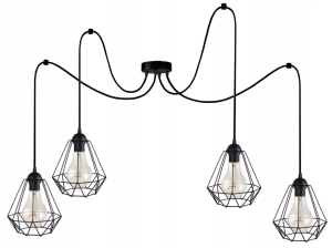 Lampa Sufitowa Wisząca Druciak PAJĄK #209 