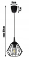 Lampa Sufitowa  LOFT Druciak #226