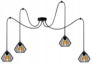 Lampa Sufitowa wisząca LOFT Druciak #259 
